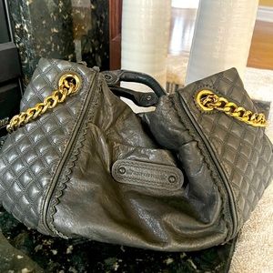 Juicy Couture Greyish Black leather bag